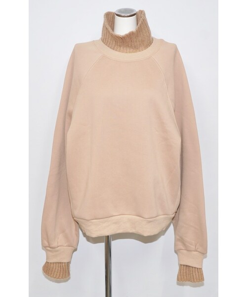 A.D.G（エーディージー）の「Knit Rib Oversized Sweat PO (Light beige)（スウェット・レディース・ベージュ・FREE）」の8枚目の写真