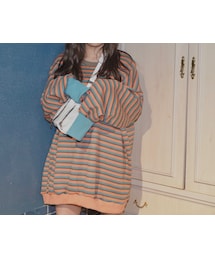 Oversized Multi Border Sweat PO (TRQ-ORG)