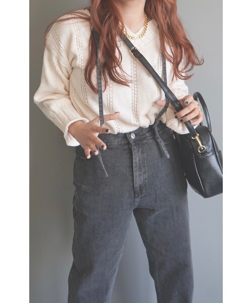 A.D.G(エーディージー)の「Lace-up Suspenders Black Denim Pants(デニムパンツ・レディース・ブラック・FREE)」の3枚目の写真