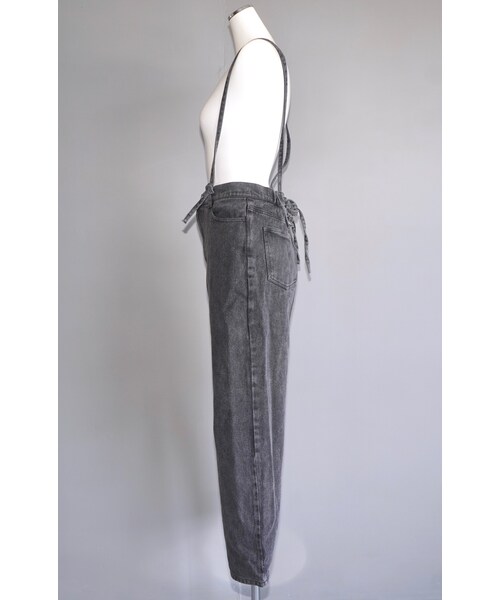 A.D.G(エーディージー)の「Lace-up Suspenders Black Denim Pants(デニムパンツ・レディース・ブラック・FREE)」の10枚目の写真