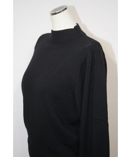 A.D.G(エーディージー)の「Basic Balloon Sleeve High-neck Knit (black)(ニット/セーター・レディース・ブラック・FREE)」の5枚目の写真
