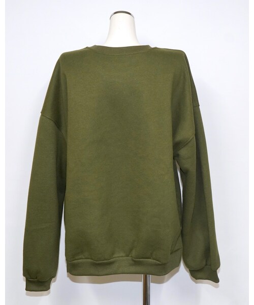 A.D.G（エーディージー）の「Oversized Basic Sweat PO (khaki green)（スウェット・レディース・グリーン・FREE）」の7枚目の写真