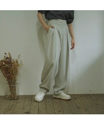 t a r o s u | t a r o s u high waist tuck pants(スラックス)