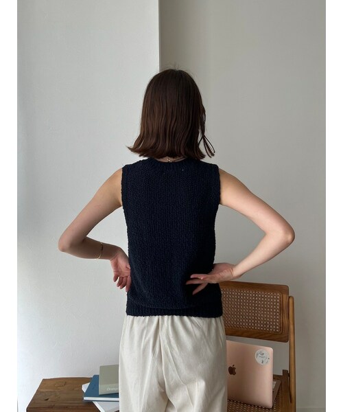 neam（ニーム）の「FLUFFY SOFT KNIT TANK（タンクトップ・レディース・ホワイト/イエロー/ブラック・free）」の16枚目の写真