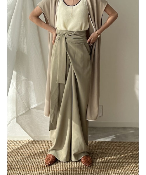 neam（ニーム）の「DESIGN NUANCE COLOR PANTS（その他パンツ・レディース・ホワイト/グリーン・free）」の10枚目の写真