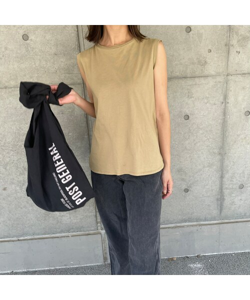 copine(コピン)の「大人ベーシックシンプルノースリーブ(タンクトップ・レディース・ベージュ・ワンサイズ)」の1枚目の写真