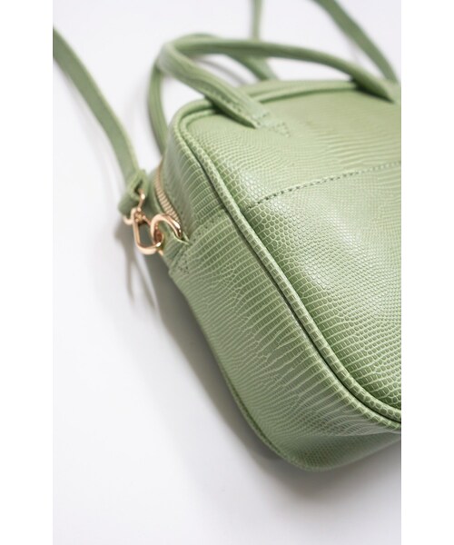 A.D.G（エーディージー）の「2way Square Shoulder Boston Bag (green)（ショルダーバッグ・レディース・グリーン・FREE）」の4枚目の写真