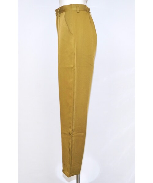 A.D.G(エーディージー)の「Center Press Flare Slacks (mustard yellow)(スラックス・レディース・イエロー・FREE)」の6枚目の写真