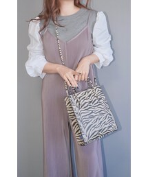 Puff Sleeve Blouse Docking Tops (light gray)