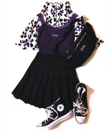 Black Flower Oversized Shirts (white)