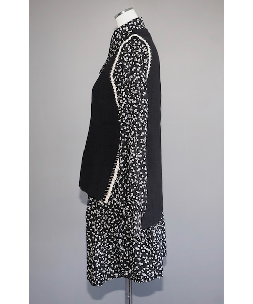 A.D.G（エーディージー）の「(Flower Onepiece + Vest + Mini Bag) 3P SET - Black（ワンピース・レディース・ブラック・FREE）」の8枚目の写真