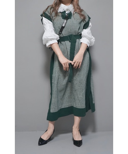 A.D.G（エーディージー）の「Puff Sleeve Blouse Docking Tops (black)（その他トップス・レディース・ブラック・FREE）」の5枚目の写真