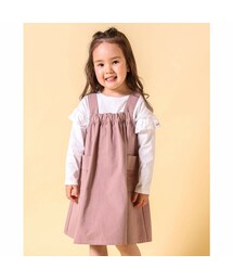 Noeil aime BeBe | ツイル Aライン 肩紐 コットン ポケット 付 ジャンパースカート (90~130cm)(ジャンパースカート)