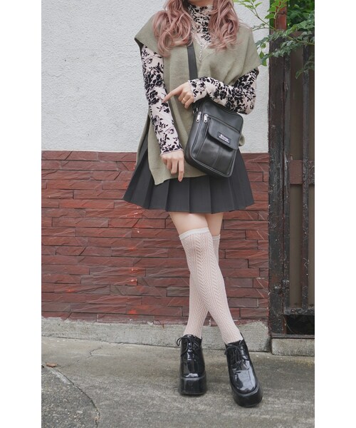 A.D.G(エーディージー)の「"A.D.G" Flap-Pocket Leather Shoulder Bag(ショルダーバッグ・レディース・ブラック・FREE)」の3枚目の写真