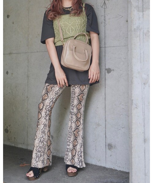A.D.G(エーディージー)の「Cable Knit Camisole (green tea)(キャミソール・レディース・GREEN TEA・FREE)」の2枚目の写真