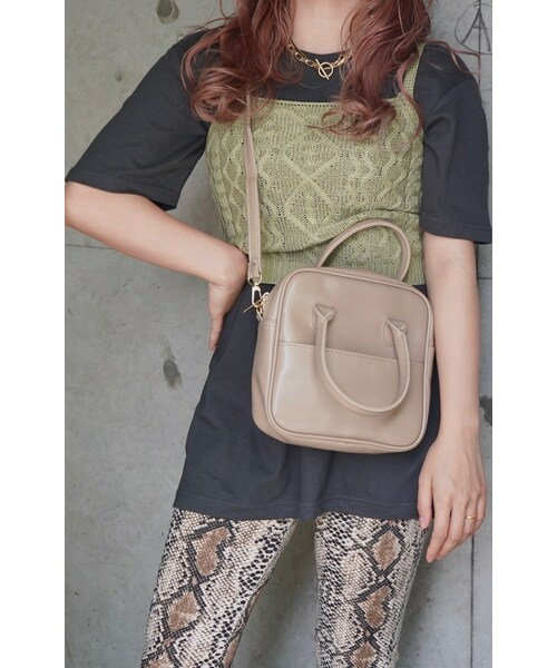 A.D.G(エーディージー)の「Cable Knit Camisole (green tea)(キャミソール・レディース・GREEN TEA・FREE)」の3枚目の写真