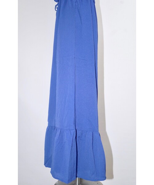A.D.G(エーディージー)の「Frill Desing Salopette Pants (royal blue)(サロペット/オーバーオール・レディース・ROYAL BLUE・FREE)」の5枚目の写真