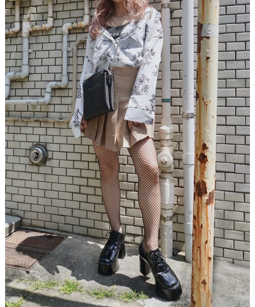 A.D.G（エーディージー）の「Basic Pleats Mini Skirt (beige)（スカート・レディース・BEIGE・FREE）」の4枚目の写真