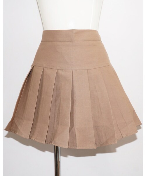 A.D.G（エーディージー）の「Basic Pleats Mini Skirt (beige)（スカート・レディース・BEIGE・FREE）」の7枚目の写真