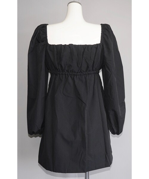 A.D.G（エーディージー）の「Lace-Up Puffsleeve Mini Onepiece（black）（ワンピース・レディース・ブラック・FREE）」の10枚目の写真