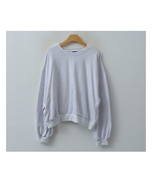 ENVYLOOK（エンビールック）の「無地ドロップショルダースウェットプルオーバー（スウェット・レディース・핑크/베이지/그린/그레이/그외・FREE(44-66)）」の2枚目の写真
