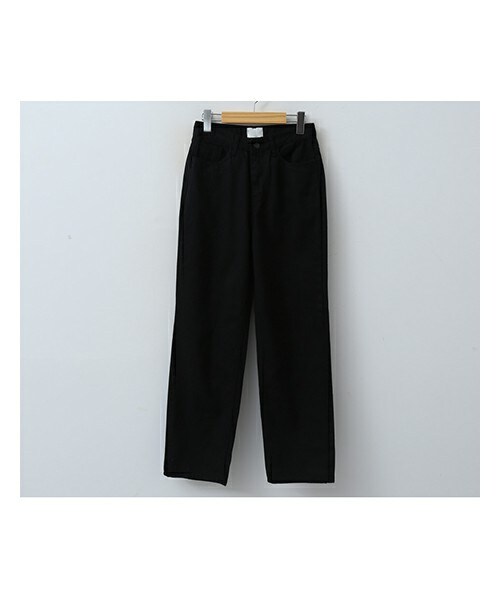 ENVYLOOK（エンビールック）の「ハイウエストワイドコットンパンツ（その他パンツ・レディース・화이트/블랙・S(25-26)/M(27-28)/L(29-30)/XL(31-32)）」の2枚目の写真