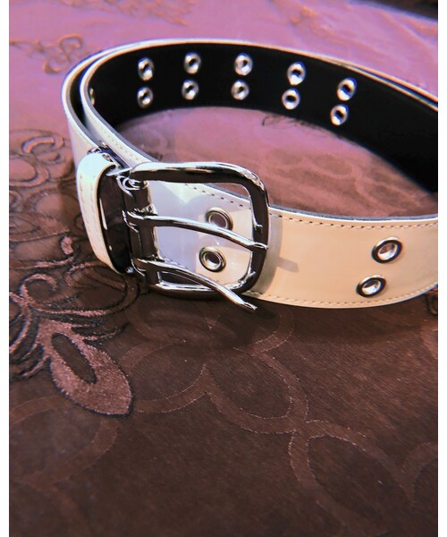 A.D.G（エーディージー）の「Double Eyelet Belt (white)（ベルト・レディース・WHITE・FREE）」の4枚目の写真