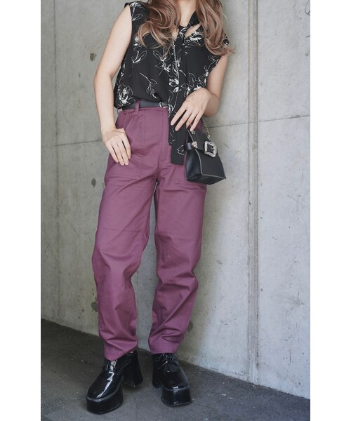 A.D.G(エーディージー)の「Rose Ribbon Tie Sleeveless Tops (black)(タンクトップ・レディース・ブラック・FREE)」の3枚目の写真
