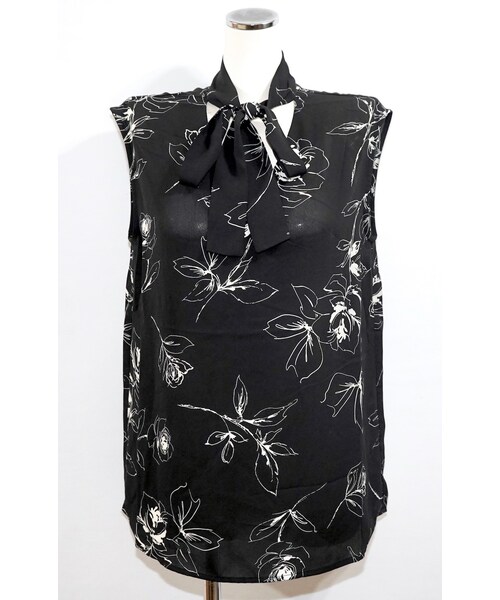 A.D.G(エーディージー)の「Rose Ribbon Tie Sleeveless Tops (black)(タンクトップ・レディース・ブラック・FREE)」の5枚目の写真