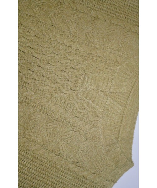 A.D.G(エーディージー)の「Cable Knit Loose Tunic (pistachio green)(ニット/セーター・レディース・グリーン・FREE)」の8枚目の写真