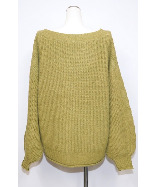 A.D.G(エーディージー)の「Cable Knit Loose Tunic (pistachio green)(ニット/セーター・レディース・グリーン・FREE)」の10枚目の写真