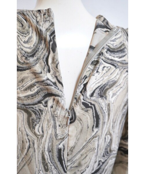 A.D.G（エーディージー）の「Marble Flare Long Onepiece (grey)（ワンピース・レディース・グレー・FREE）」の13枚目の写真