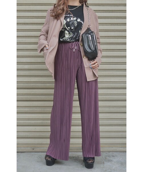 A.D.G(エーディージー)の「Single Breasted Tailored Jacket (ash beige)(テーラードジャケット・レディース・ベージュ・FREE)」の3枚目の写真