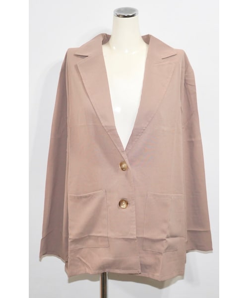 A.D.G(エーディージー)の「Single Breasted Tailored Jacket (ash beige)(テーラードジャケット・レディース・ベージュ・FREE)」の5枚目の写真