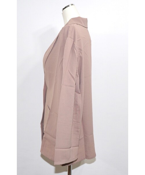 A.D.G(エーディージー)の「Single Breasted Tailored Jacket (ash beige)(テーラードジャケット・レディース・ベージュ・FREE)」の6枚目の写真