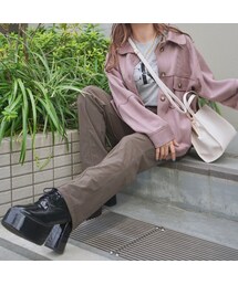 A.D.G | High Waist Stretch Pants（mocha brown）(その他パンツ)