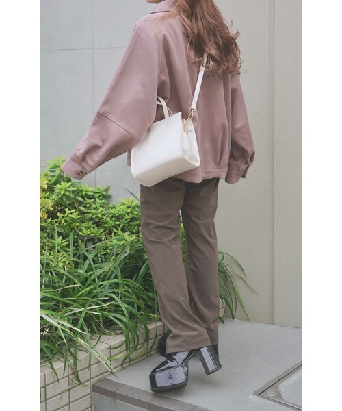 A.D.G(エーディージー)の「High Waist Stretch Pants(mocha brown)(その他パンツ・レディース・ブラウン・FREE)」の3枚目の写真
