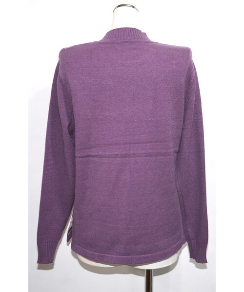 A.D.G(エーディージー)の「Zebra Pattern Mock Neck Knit Sweater (purple)(ニット/セーター・レディース・パープル・FREE)」の8枚目の写真