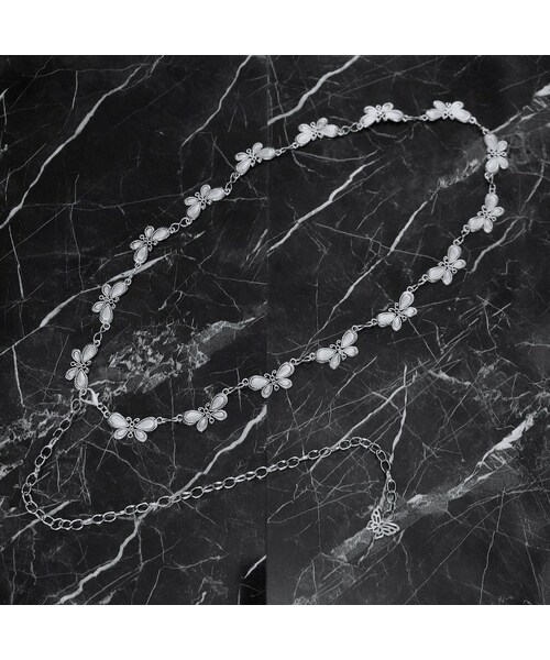 A.D.G（エーディージー）の「Butterflies Silver Chain Belt（ベルト・レディース・シルバー・FREE）」の4枚目の写真