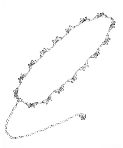 A.D.G（エーディージー）の「Butterflies Silver Chain Belt（ベルト・レディース・シルバー・FREE）」の5枚目の写真