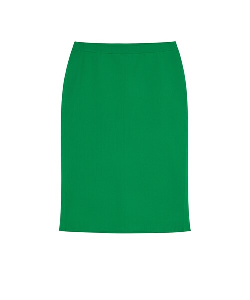 JNBY（ジェーエヌビーワイ）の「Skin-friendly Polyester Ribbed-knit Skirt（スカート・レディース・グリーン/ブラック・38/40）」の2枚目の写真