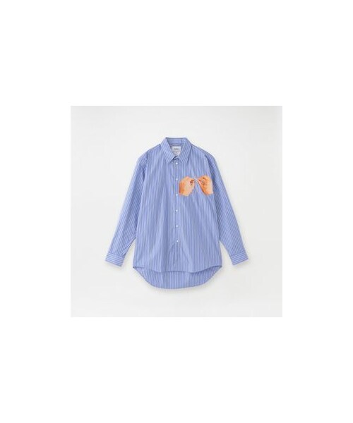 doublet（ダブレット）の「【doublet】HANDEMBROIDERY PHOTOSTITCH（シャツ/ブラウス・レディース・ホワイト/ブルー・M）」の2枚目の写真