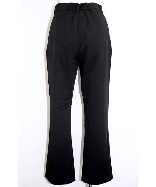 A.D.G(エーディージー)の「Front Slit Center Press Slacks (black)(スラックス・レディース・ブラック・FREE)」の4枚目の写真