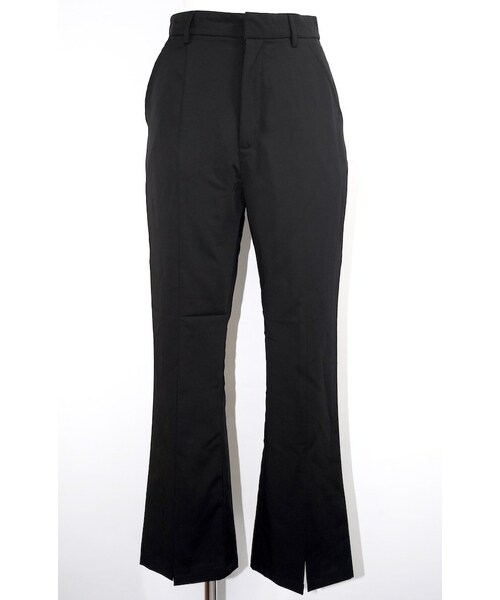 A.D.G(エーディージー)の「Front Slit Center Press Slacks (black)(スラックス・レディース・ブラック・FREE)」の5枚目の写真