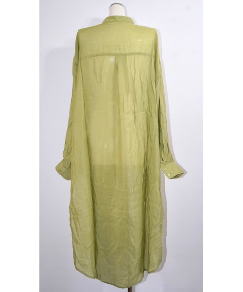 A.D.G(エーディージー)の「2way Sheer Long Shirts Onepiece (green tea)(シャツワンピース・レディース・グリーン・FREE)」の6枚目の写真
