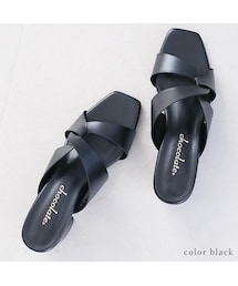 chocolates | 日本製 スクエアトゥ ミュール サンダル(サンダル)