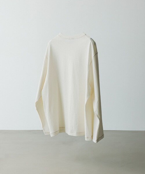 LIDNM（リドム）の「HARD TWISTED LS TEE（Tシャツ/カットソー・メンズ・ブラウン/ホワイト・S/M/L）」の16枚目の写真