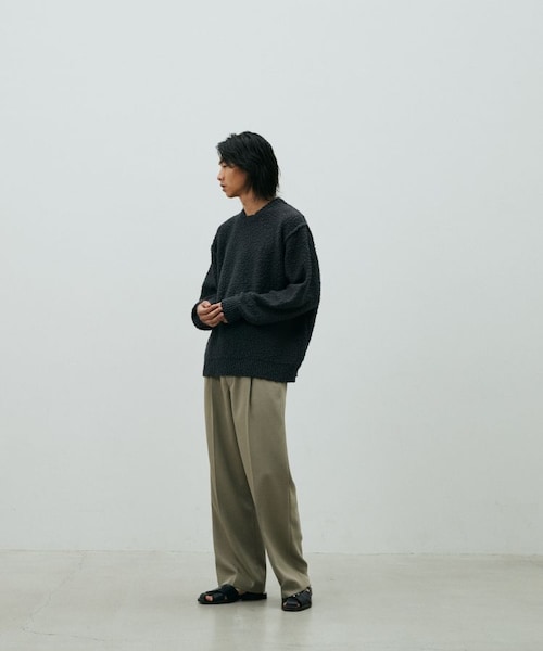 LIDNM（リドム）の「COTTON SLUB REVERSIBLE KNIT（ニット/セーター・メンズ・ブラウン/ブルー・S/M/L）」の18枚目の写真