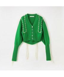 YOHEI OHNO 2023aw カーディガン ニット ブラック 極美品◇広瀬すず着 YOHEI OHNO 2023aw カーディガン ニット