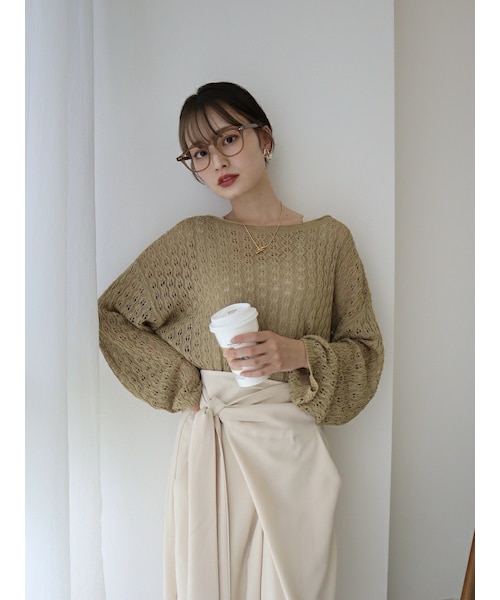 neam（ニーム）の「back tie mesh tops（その他トップス）」 - WEAR